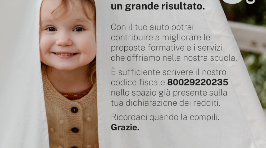 DONA IL TUO 5X1000 ALLA NOSTRA SCUOLA!