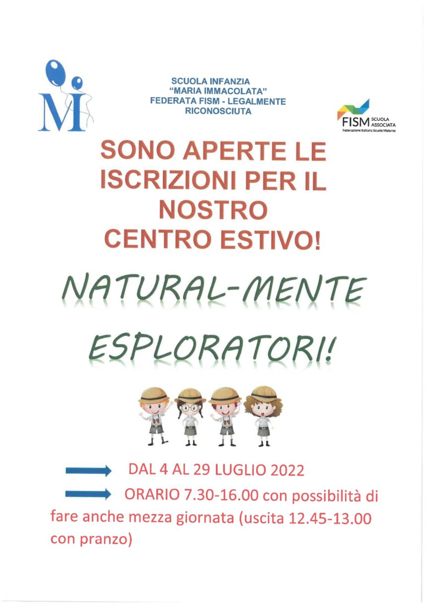 CENTRO ESTIVO 2022